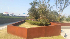龙子湖耐候钢挡土墙